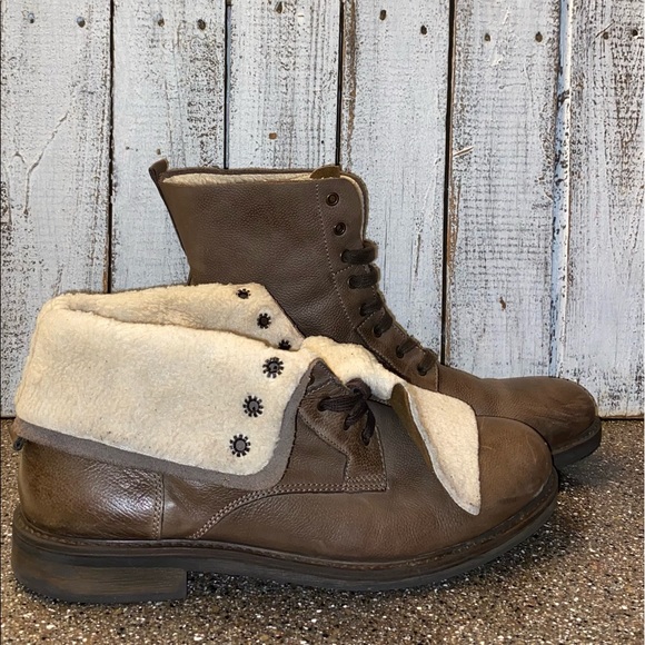 Leather Shoes Mens Leather Hi Top Boots Poshmark